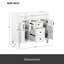 Meuble-lavabo de 36 po sans lavabo supérieur, armoire seulement, armoire de rangement moderne avec 2 portes à fermeture douce et 2 tiroirs (PAS D'ÉVIER-110393420
