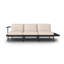 245cm Wide Metal Patio Sofa with Cushions-914656373