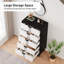 Commode haute 5 tiroirs en bois-1168055280