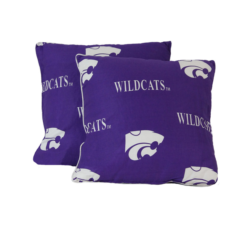 Housse de coussin carré NCAA, Kansas State