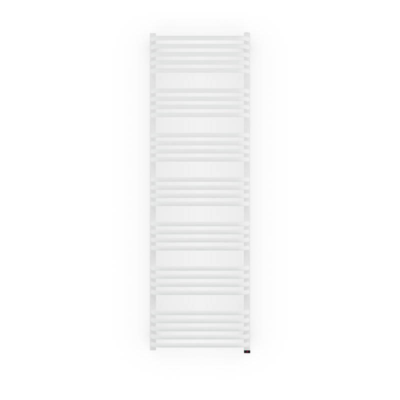 Alex One Electric Towel Rail, White, Straight Towel Rail, 760cm H x 50cm W x 132cm D