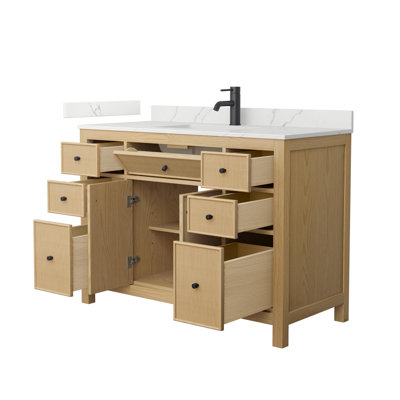 Pendry 48" Freestanding Single Bathroom Vanity with Quartz Top