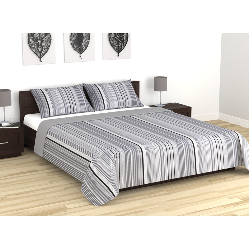 Ensemble de courtepointe Game Night Stripes, Courtepointe grande + 2 taies décoratives
