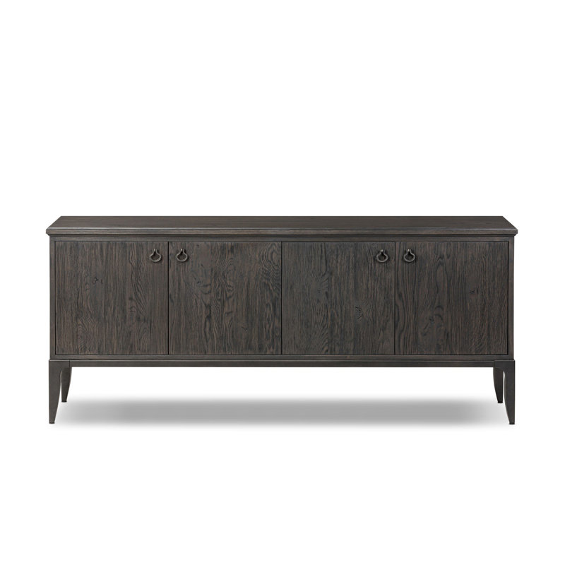 Console média Alden - chêne noir usé
