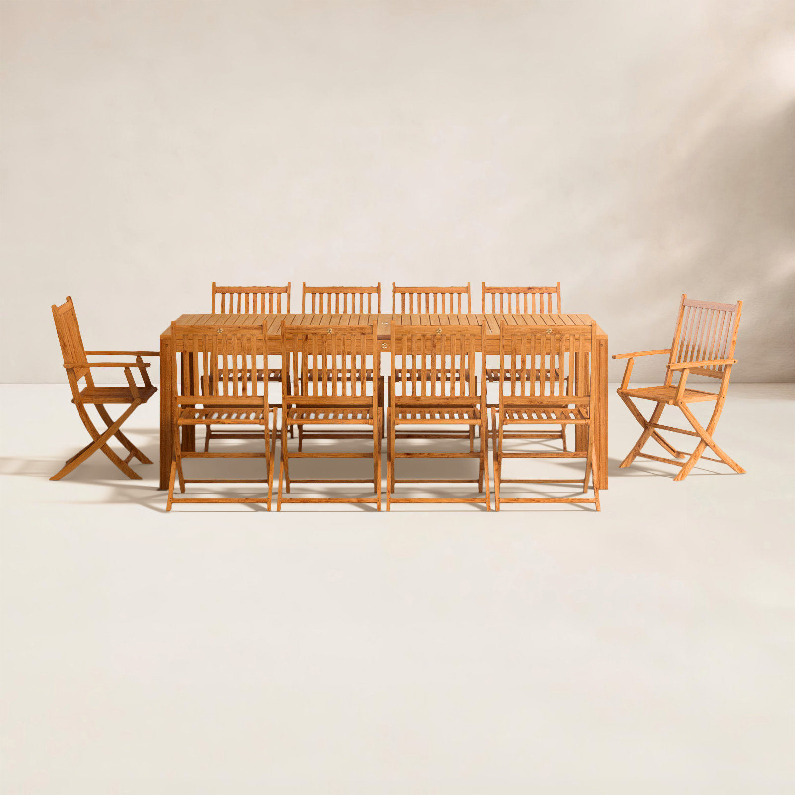 Anautica 87" Teak Patio Dining Set