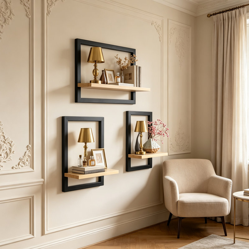 Solid Wood Floating Shelf