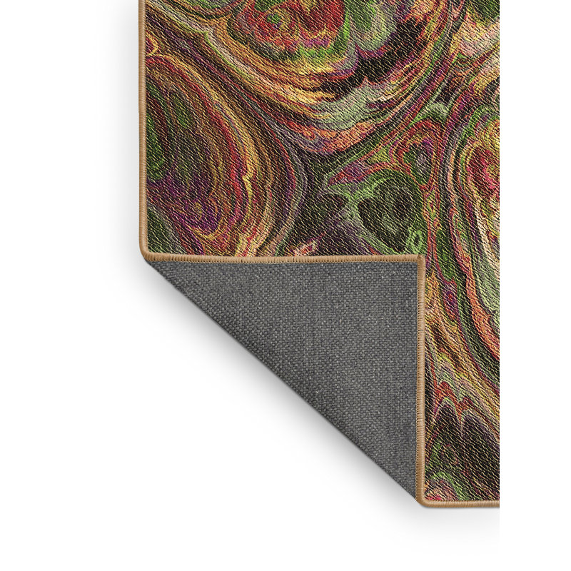 Foshee Performance Wool Abstract Indoor Rug, Rectangle 8' x 10'