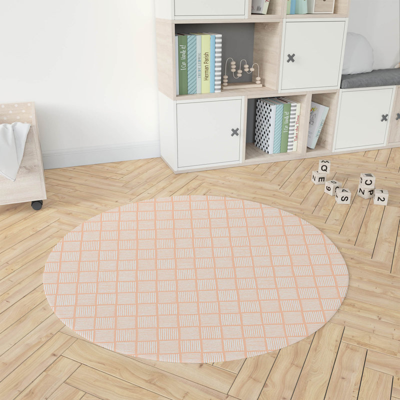 Tapis de jeu pour enfants Tally Blocks, Pêche / orange