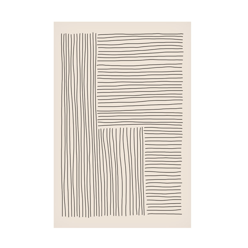 «Jay Stanley Boho Line Vibes 4», reproduction sur toile, H 47 po x l 30 po x P 2 po