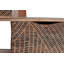 Grado 180cm H x 102cm W Solid Wood Geometric Bookcase