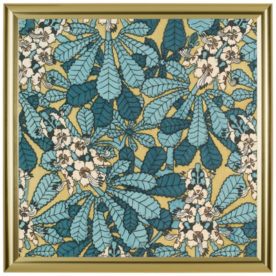 Cadre 12 po x 12 po doré de style affiche de luxe 110-40, moulure en polystyrène de 1 pouce, verre et support inclus, cadre mural pour art, affiches ou photos, cadre 