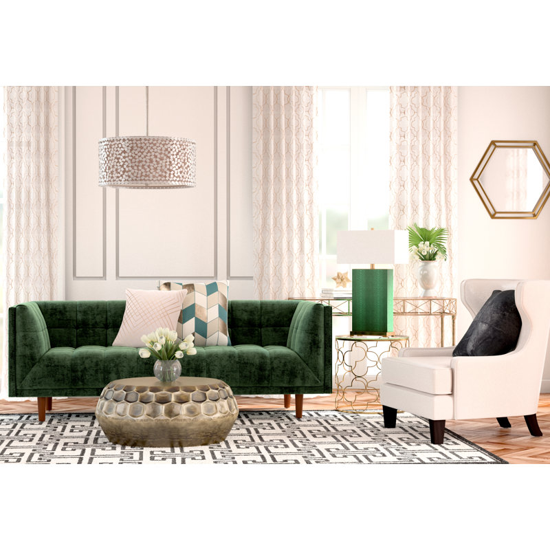 Chansoo Metal Table Lamp, Dark Green