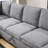 Chenille Sectional Sofa with Right-Facing Chaise