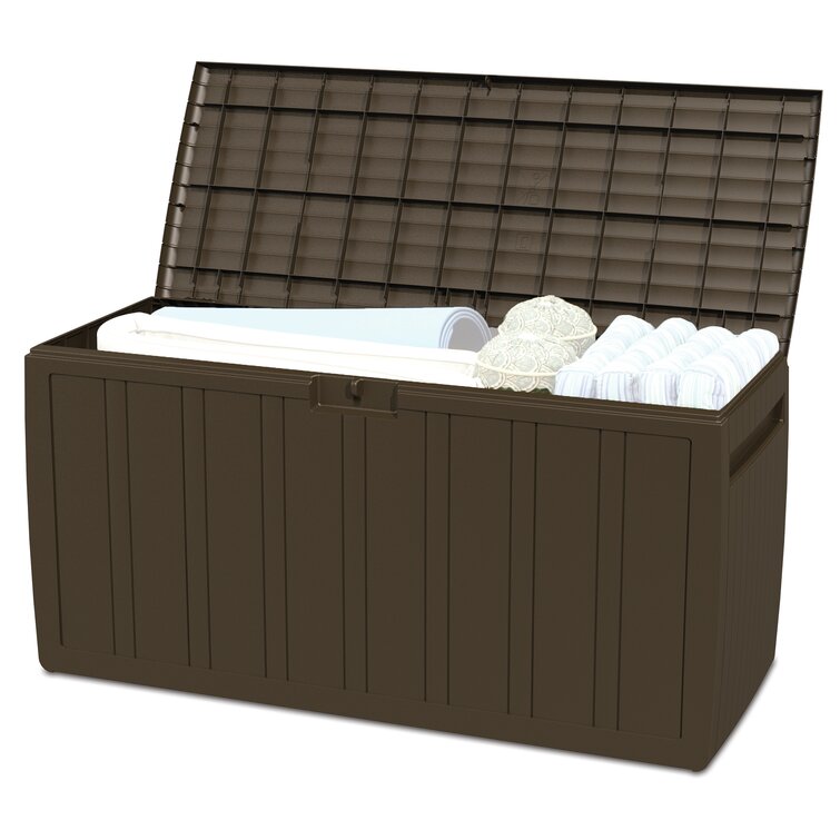 Furmax 90 Gallons Water Resistant Lockable Deck Box
