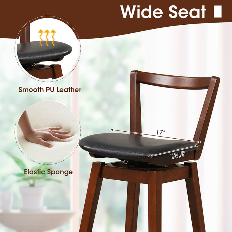 Tabouret de bar pivotant 30,5 po Desanto