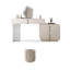 Coiffeuse avec miroir lumineux, 6 tiroirs, 1 chaise