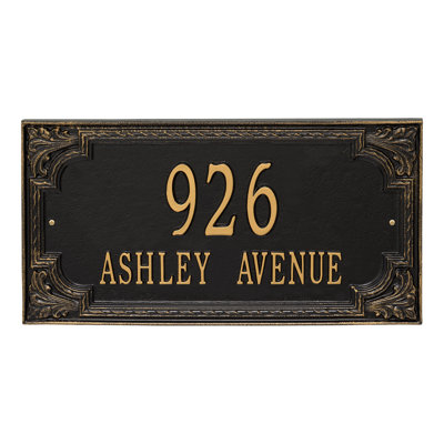 Signature Series 2-Line Wall Address Plaque