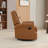 Fauteuil inclinable et berçant en cuir véritable (ensemble de 2)-2129640140
