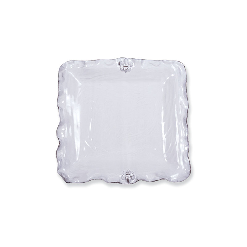 Abigails Fleur De Lis Ceramic Platter