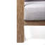Méridienne d'extérieur en bois d'eucalyptus