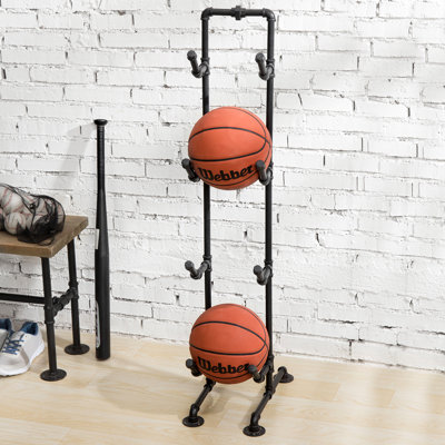 Fabregas Metal Freestanding Coat Rack in Black