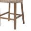 Tabouret de comptoir moderne bohémien gris Kubu Rattan