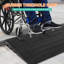 Heavy Duty Rubber Threshold Ramp for Driveway and Curb, 1130kg  Load, 3 Channel Wire Cover, Non-Slip, Reflective Safety Strips, Portable Access for Wheelchair, Scooter, Motorcycle, 35.5*21*3.5in