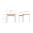 Daris Nest Of 2 Side End Tables. Solid Oak. Fully Assembled.-1408384660