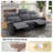 84.2'' Wide Modern And Overstuffed Soft Power Reclining Sofa With Cupholders And USB Port