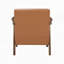 Chaise d'appoint rembourrée en similicuir