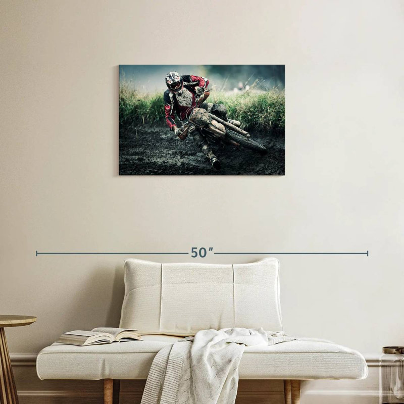 Sireci Muddy Dirt Bike, 20" H x 30" W