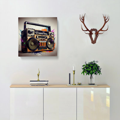 Boombox Digital - Wrapped Canvas - Framed Print