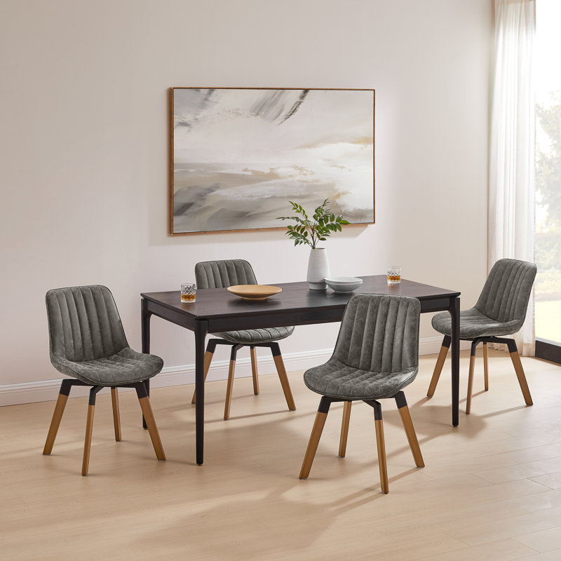 49cm H Tufted Upholstered Side Chair, Grey