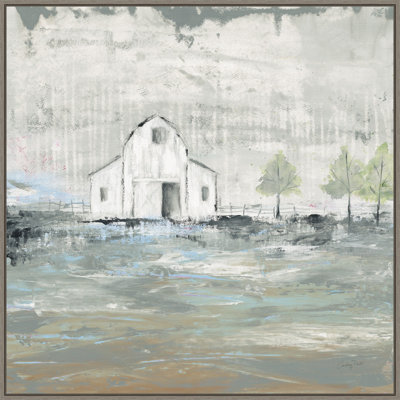 Iowa Barn I, encadrée sur toile par Courtney Prahl, peinture