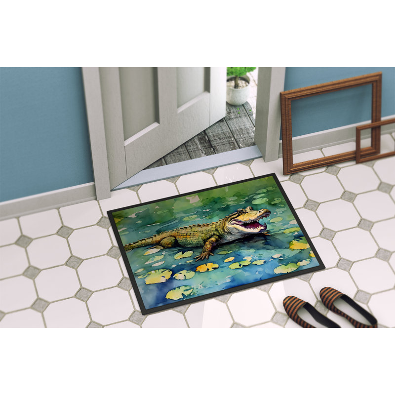 Litcy Non-Slip Doormat, L 18 po x L 27 po