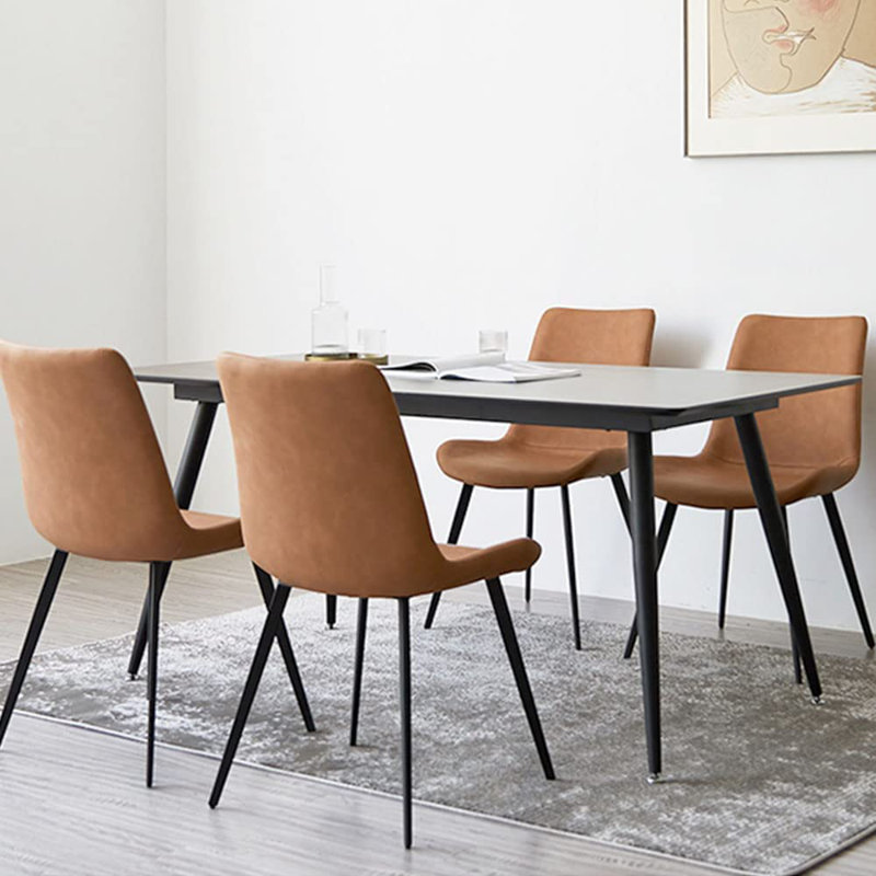 32.4"H Modern Upholstered Dining Chairs - Thumbnail 4