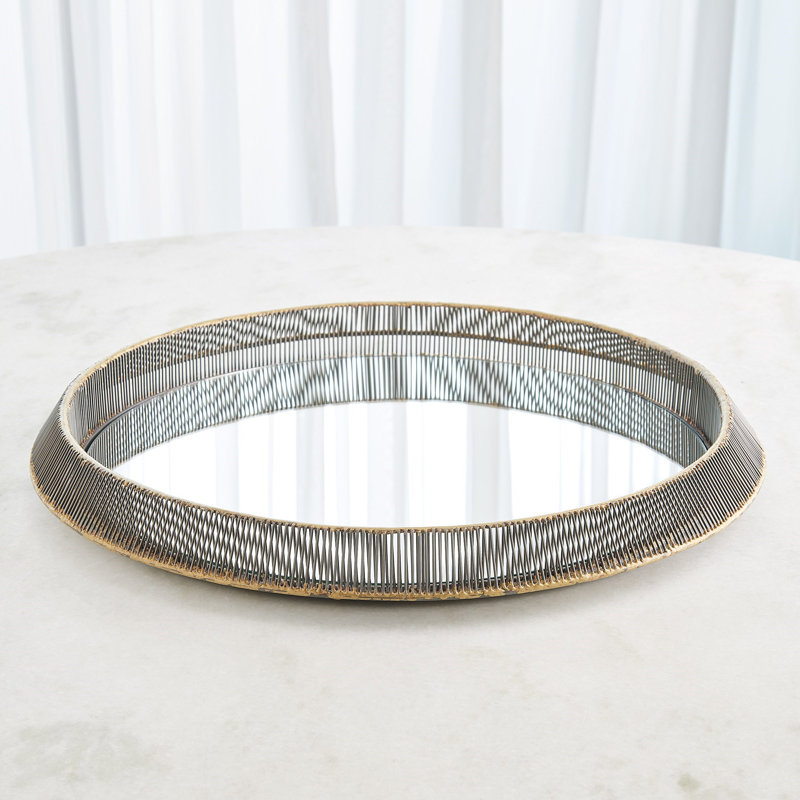 Decorative Tray, 2.5"H x 24"W x 24"D