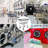 Galvanized Steel Laundry Cart with Wheels