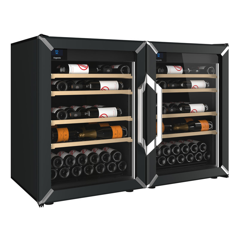 Réfrigérateur à vin à deux zones Goguette, Noir