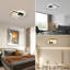 Square 33Cm LED Flush Mount With Remote