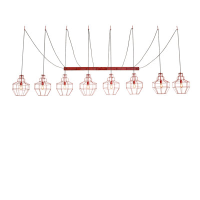 Luminaire suspendu à huit lumières Troy