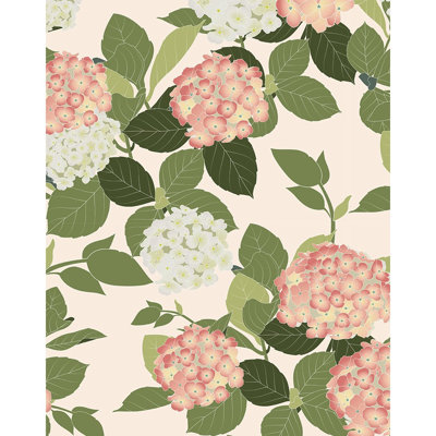 Papier peint adhésif floral Hydrangea