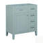 Base de meuble-lavabo, armoire avec tiroirs, structure en bois massif, panneau de fibres à densité moyenne, design moderne-276485994