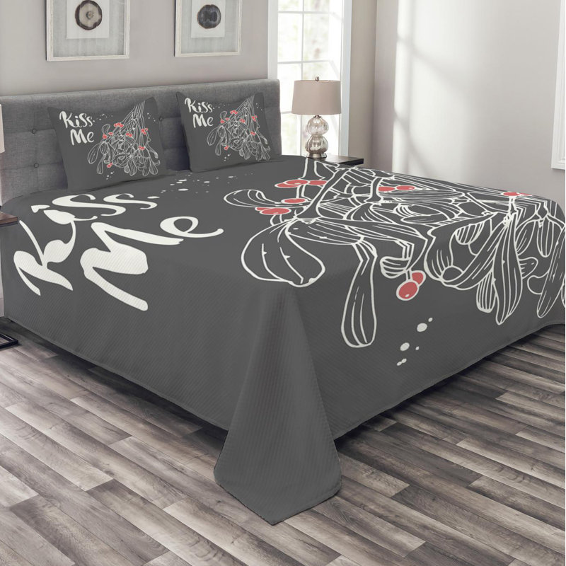 Farmhouse / Country Polyester Coverlet, Queen Coverlet + 2 Shams