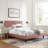 Modway Yasmine Channel Tufted Performance Velvet Platform Bed-1221196285-1221196281