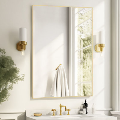 Sieana Rectangular Aluminum Accent Mirror