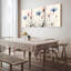 Aquarelle, impression sur toile, ensemble de 3 fleurs abstraites-118089340