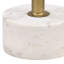 Rachael Marble End Table, White
