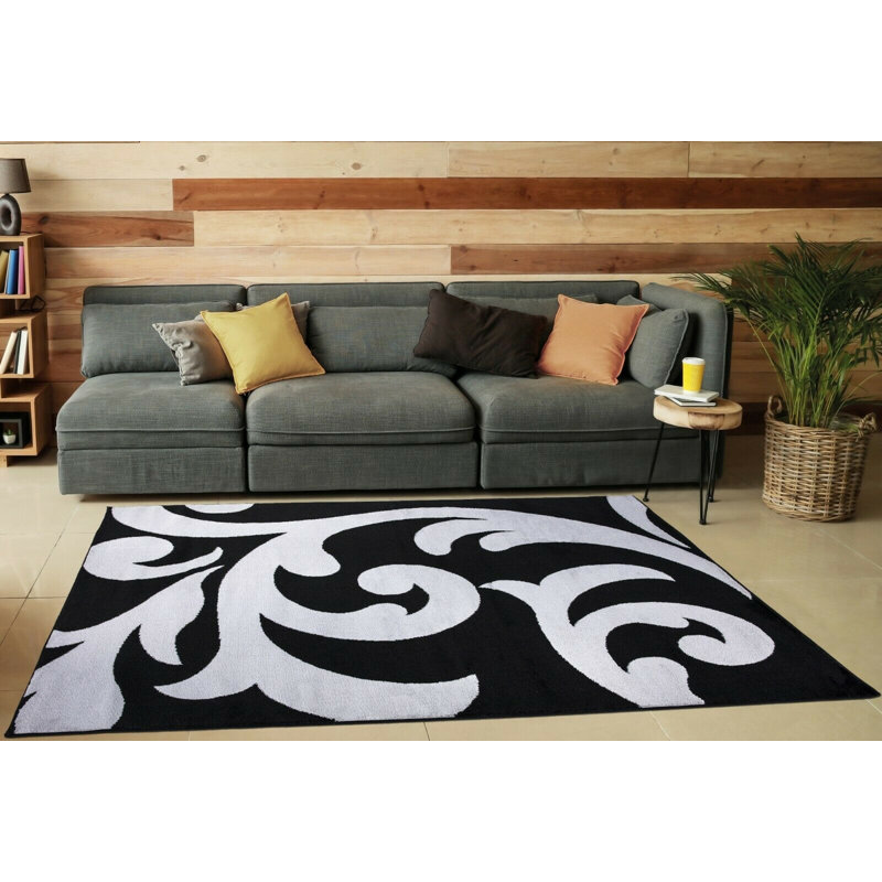 Waits Floral Area Rug, Rectangle 60 x 110cm