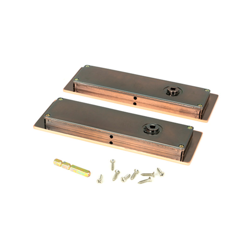 Door accessory, 17.5cm H x 6cm W x 1.3cm D, Polished Bronze